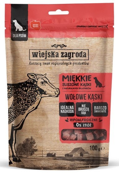 Wiejska Zagroda Wiejska Zagroda Przysmak Kąski - wołowina 100g Wiejska Zagroda Wiejska Zagroda Przysmak Kąski - wołowina 100g