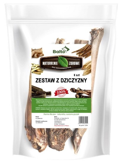 Balto Balto Zestaw gryzaków z dziczyzny 6szt