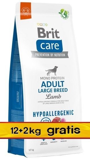 Brit Care Hypoallergenic Adult Large Lamb 14kg (12+2kg gratis) Brit Care Hypoallergenic Adult Large Lamb 14kg (12+2kg gratis)