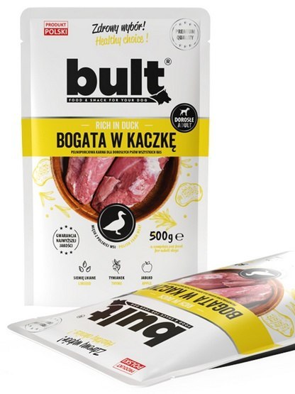 Bult Bult Mielonka bogata w kaczkę saszetka 500g Bult Bult Mielonka bogata w kaczkę saszetka 500g