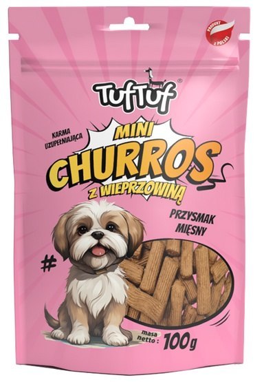 Bult TUF TUF Mini Churros z wieprzowiną dla psa 100g