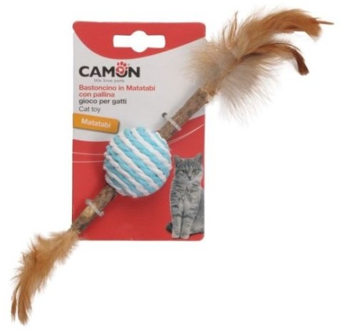 Camon Camon Cat Toy Matatabi z kulą i piórkami