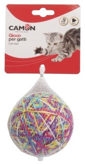 Camon Camon Cat Toy Piłeczka z włóczką i dzwonkiem