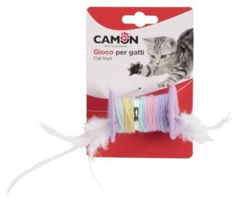 Camon Camon Cat Toy Szpulka z piórkami