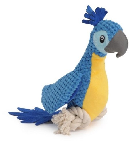 Camon Camon Dog Toy Pluszowa papuga ze sznurem i piszczałką Camon Camon Dog Toy Pluszowa papuga ze sznurem i piszczałką