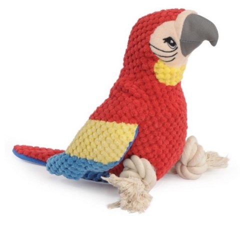 Camon Camon Dog Toy Pluszowa papuga ze sznurem i piszczałką Camon Camon Dog Toy Pluszowa papuga ze sznurem i piszczałką