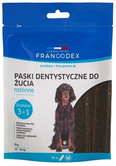 Francodex Francodex Paski Dental M 15szt 352,5g [FR179611]