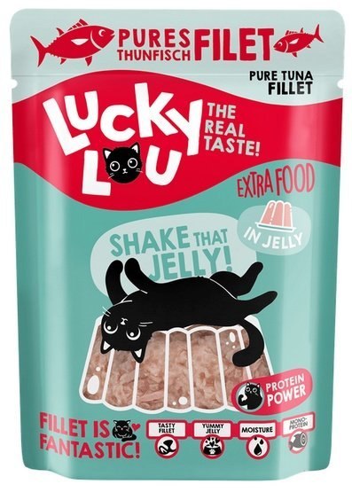 Lucky Lou Lucky Lou Extrafood Tuńczyk w galaretce saszetka 70g Lucky Lou Lucky Lou Extrafood Tuńczyk w galaretce saszetka 70g