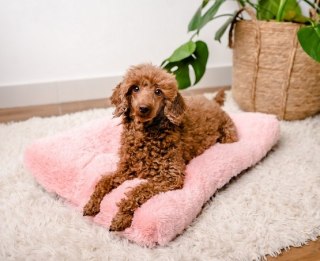 MIMIKO Pets MIMIKO Pets Legowisko Shaggy prostokątne L 65x45cm różowe