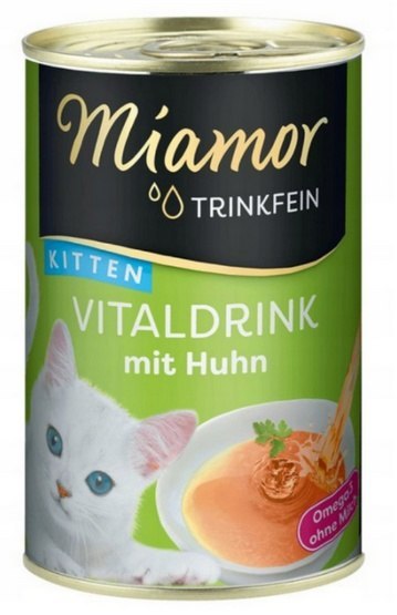 Miamor Miamor Vitaldrink Kitten z kurczakiem puszka 135g