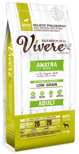 Vivere Vivere Dog Medium Adult Duck 3kg