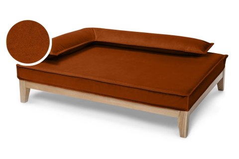 Legowisko ortopedyczne dla psa - Duo Tierra (Beżowy Tierra, XL - 120x90 cm) Hectolove