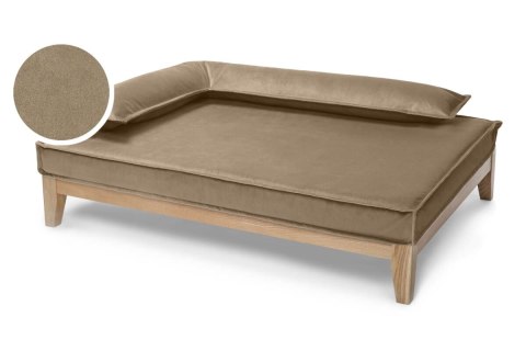 Legowisko ortopedyczne dla psa - Duo Tierra (Popielaty Tierra, L - 100x75 cm) Hectolove