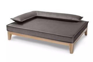 Legowisko ortopedyczne dla psa - Duo Tierra (Popielaty Tierra, M - 80x60 cm) Hectolove