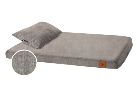 Materac ortopedyczny dla psa - Smart Ross (Popielaty Ross, L - 100x75 cm) Hectolove