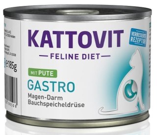 Kattovit Feline Diet Gastro indyk puszka 185g