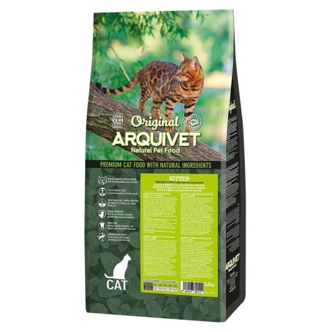 Arquivet ARQUIVET CAT Original Kitten dla kociąt z kurczakiem 1,5 kg Arquivet ARQUIVET CAT Original Kitten dla kociąt z kurczakiem 1,5 kg