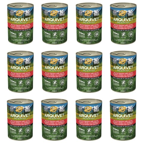 Arquivet ARQUIVET MOKRA KARMA DLA PSA Z wołowiną i kurczakiem 12x400G Arquivet ARQUIVET MOKRA KARMA DLA PSA Z wołowiną i kurczakiem 12x400G