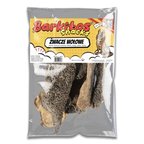 Barkitos BARKITOS SNACKS Żwacze wołowe 300g Barkitos BARKITOS SNACKS Żwacze wołowe 300g