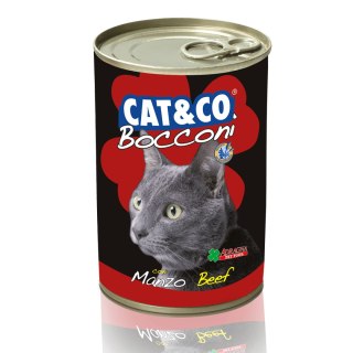 Cat&Co Cat&Co kawałki z wołowiną 400g