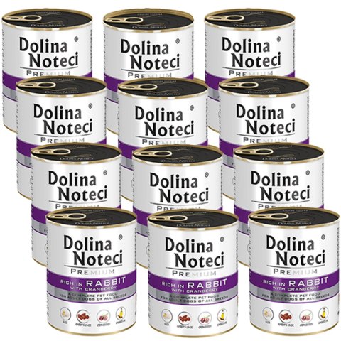 Dolina Noteci DOLINA NOTECI Premium bogata w królika z żurawiną 12 x 800g