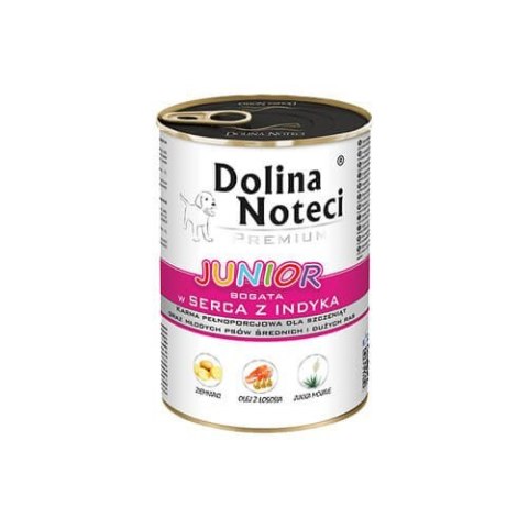 Dolina Noteci Dolina Noteci Junior bogata w serca z indyka 24 x 400 g Dolina Noteci Dolina Noteci Junior bogata w serca z indyka 24 x 400 g
