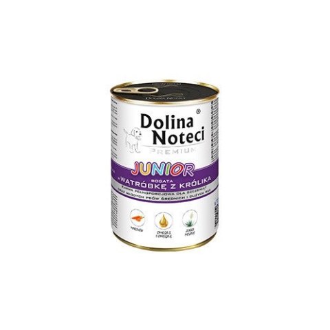 Dolina Noteci Dolina Noteci Junior bogata w wątróbkę z królika 24 x 400 g Dolina Noteci Dolina Noteci Junior bogata w wątróbkę z królika 24 x 400 g