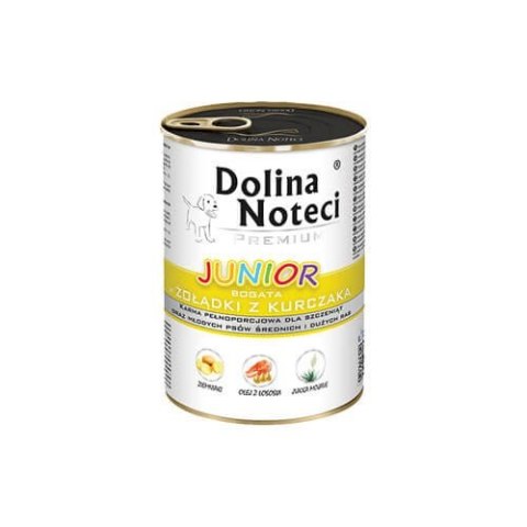 Dolina Noteci Dolina Noteci Junior bogata w żołądki z kurczaka 24 x 400 g Dolina Noteci Dolina Noteci Junior bogata w żołądki z kurczaka 24 x 400 g