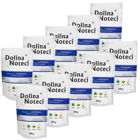 Dolina Noteci Dolina Noteci Premium bogata w dorsza z brokułami saszetka 10 x 500 g