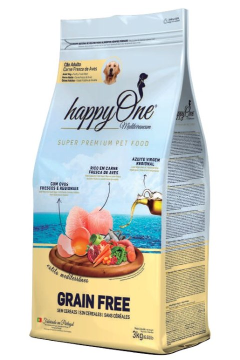 HappyOne Meditteraneum HappyOne Grain-Free Mediterraneum Adult dla psów dorosłych Super Premium 12Kg