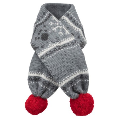 Hobby Szalik Xmas - 1 szt M szaro/biały