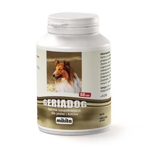 Medivet MIKITA GeriaDog senior dla starszych psów 50 tabletek Medivet MIKITA GeriaDog senior dla starszych psów 50 tabletek