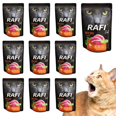 Rafi Rafi Cat saszetka kaczka 10 x 100 g