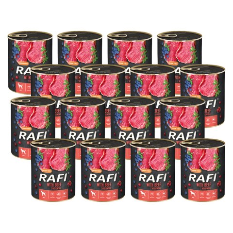 Rafi Rafi z wołowiną, borówką i żurawiną 12 x 800 g