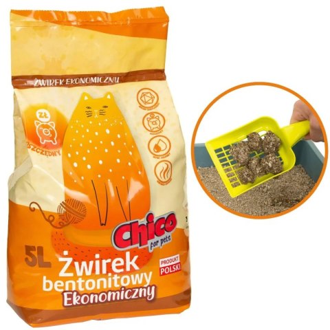 Rokus CHICO Żwirek bentonitowy Ekonomiczny 5l