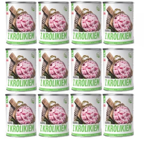 Tuf Tuf TUF TUF Mokra karma dla psa z królikiem 800g x 12szt. Tuf Tuf TUF TUF Mokra karma dla psa z królikiem 800g x 12szt.