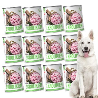 Tuf Tuf TUF TUF Mokra karma dla psa z królikiem 800g x 12szt.