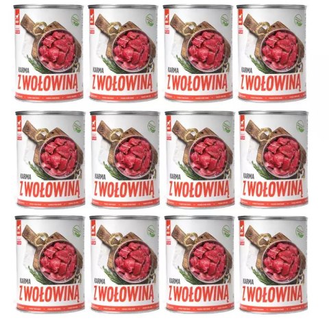 Tuf Tuf TUF TUF Mokra karma dla psa z wołowiną 800g x 12szt. Tuf Tuf TUF TUF Mokra karma dla psa z wołowiną 800g x 12szt.