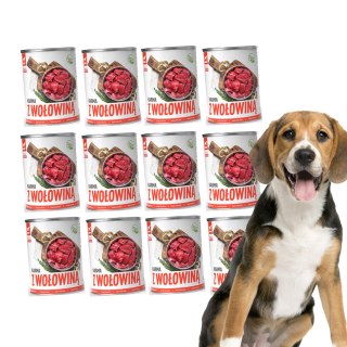 Tuf Tuf TUF TUF Mokra karma dla psa z wołowiną 800g x 12szt.