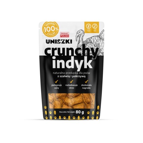 Uniszki UNISZKI Crunchy indyk - Szałwia Pokrzywa 80g