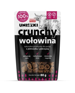 Uniszki UNISZKI Crunchy wołowina - Pietruszka Pokrzywa 80g