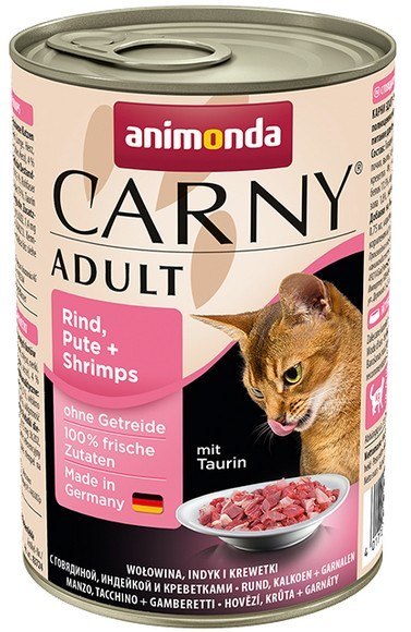 Animonda Carny Animonda Carny Adult Wołowina, Indyk + Krewetki puszka 400g