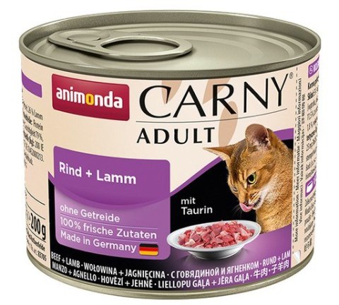 Animonda Carny Animonda Carny Adult Wołowina + Jagnięcina puszka 200g