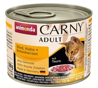 Animonda Carny Animonda Carny Adult Wołowina, Kurczak + Kacze serca puszka 200g