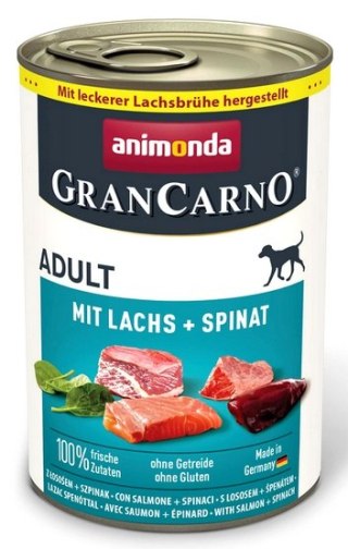 Animonda GranCarno Animonda GranCarno Original Adult Lachs Spinat Łosoś + Szpinak puszka 400g