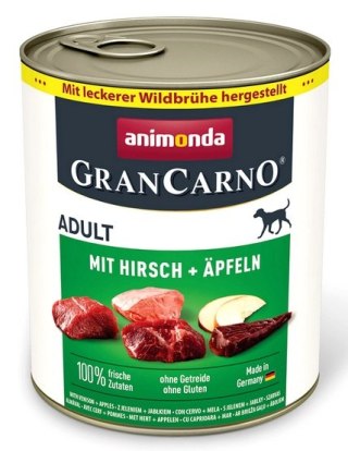 Animonda GranCarno Animonda GranCarno Original Adult Rind Hirsch Apfel Wołowina, Jeleń + Jabłko puszka 800g