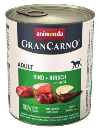 Animonda GranCarno Animonda GranCarno Original Adult Rind Hirsch Apfel Wołowina, Jeleń + Jabłko puszka 800g