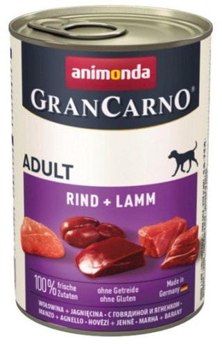 Animonda GranCarno Animonda GranCarno Original Adult Rind Lamm Wołowina + Jagnięcina puszka 400g