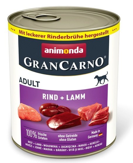 Animonda GranCarno Animonda GranCarno Original Adult Rind Lamm Wołowina + Jagnięcina puszka 800g