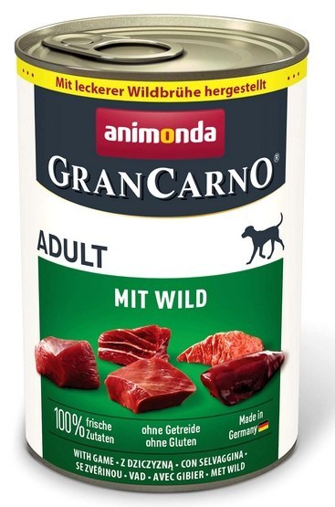 Animonda GranCarno Animonda GranCarno Original Adult Wild Dziczyzna puszka 400g